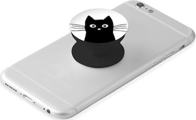 Pop Socket Handy Μαύρη γάτα