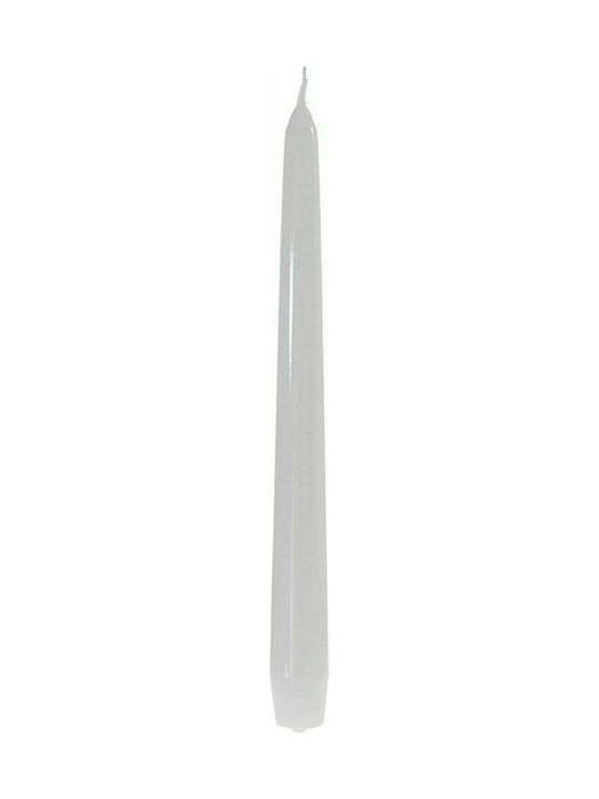 Iliadis Decorative Candle Βιέννης Taper White 25cm 1005gr 12pcs