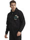 Russell Athletic Men's Sweatshirt Jacket with Hood and Pockets Black