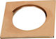 Aca Τετράγωνο Πλαστικό Πλαίσιο για Σποτ GU10 FALKO7S σε Χάλκινο χρώμα 8.6x8.6cm