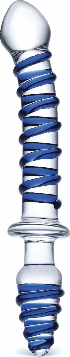 Glas Mr Swirly Double Ended Glass Dildo And Butt Plug 254cm Skroutzgr