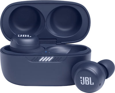 JBL Live Free NC+ In-Ear Bluetooth-Freisprecheinrichtung Kopfhörer mit Schweißresistenz und Ladeetui Blau