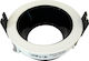 V-TAC Round Metallic Frame for Spot GU10 Moving White 7.9x7.9cm.