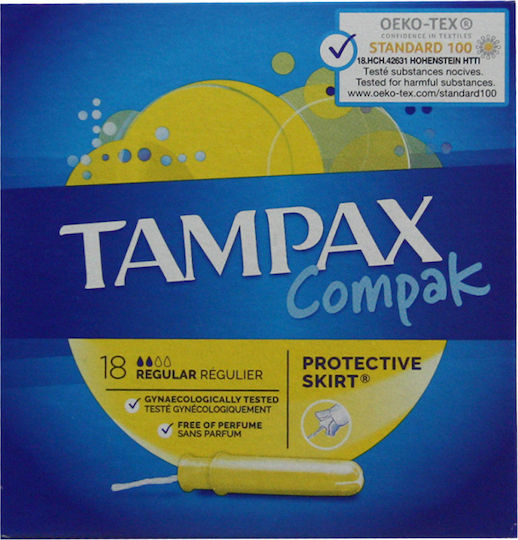 Tampax Compak Tampons for Normal Flow with Applicator 18pcs