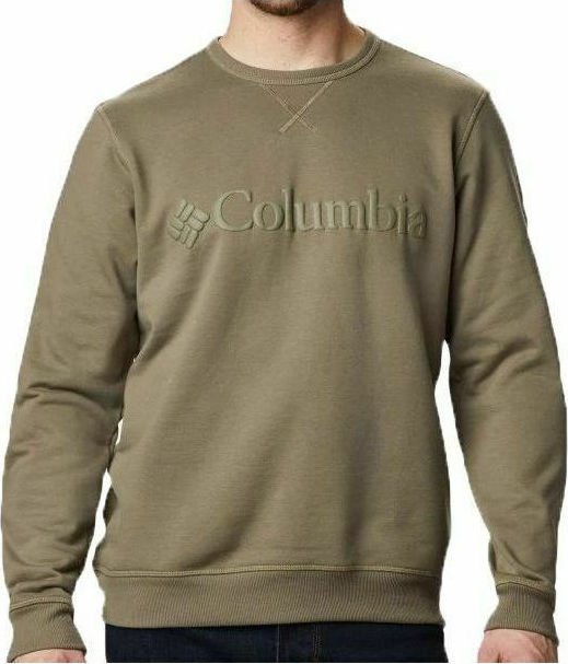 columbia logo fleece crew