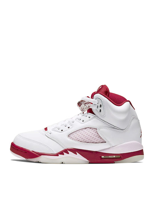 Air 5 Retro GS Kids Sneakers High White
