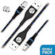 Stealth Twin Magnetic Play & Charge Cables 2 x 3m PS5