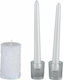 Arti Casa Decorative Taper Candle White 5 Pieces