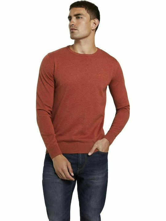 Tom Tailor Herren Langarm-Pullover Orange 1012819-24247