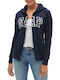 GAP Women's Hooded Cardigan Navy Blue