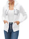 GAP Women's Hooded Cardigan White