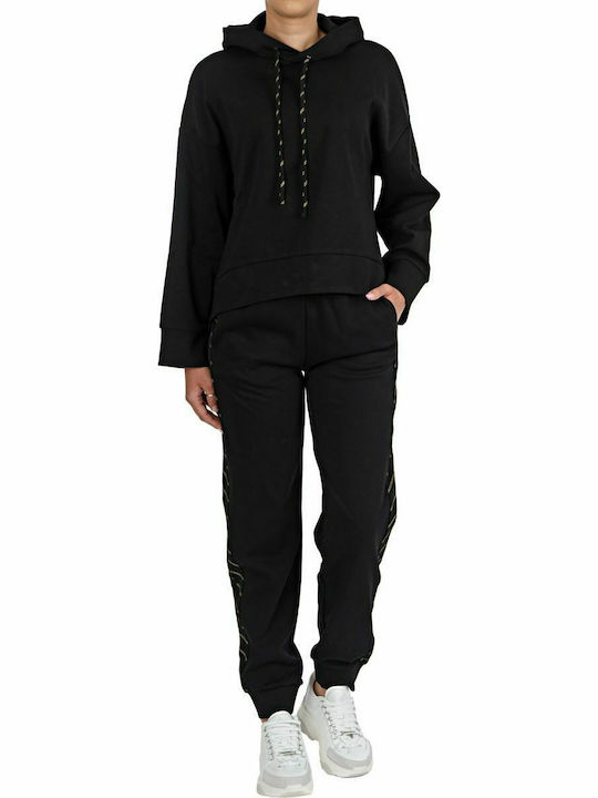 Emporio Armani Women's Hooded Sweatshirt Black