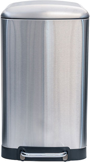 Estia Soft Close Waste Bin Made of Stainless Steel with Inox Matte Pedal 30lt