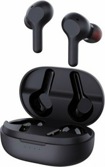 Aukey EP-T25 In-ear Bluetooth Handsfree Ακουστικά με Αντοχή στον Ιδρώτα και Θήκη Φόρτισης Μαύρα