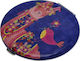 Graffiti Makeup Mirror Purse Llama Love Blue