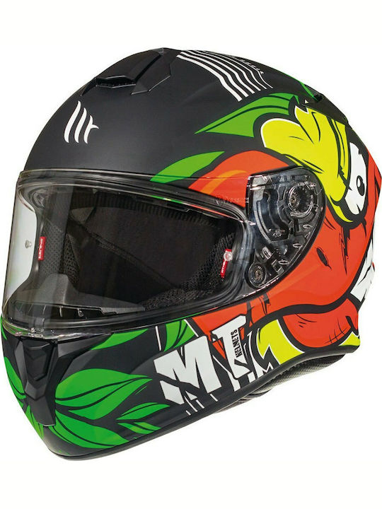 MT Targo Truck A2 Fluo Black/Yellow Motorcycle Helmet Full Face ECE 22.05 1450gr