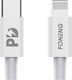 Foneng USB-C zu Lightning Kabel 18W Weiß 1m (X31)