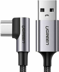 Ugreen Angle (90°) / Braided USB 2.0 Cable USB-C male - USB-A male 18W Black 2m (50942)
