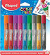 Maped Color'Peps Κόλλα Glitter Πολύχρωμη 10.5ml Σετ 9τμχ