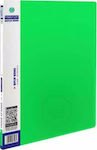 Metron Clipboard Flexible with 20 plastic sleeves Slides for Paper A4 Green 1pcs