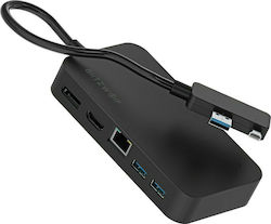 BlitzWolf BW-TH7 USB-A Docking Station with HDMI/DisplayPort 4K Ethernet and Support for 2 Monitors Black