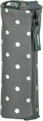 Paso 17-003US Pencil Case Barrel with 1 Compartment Gray