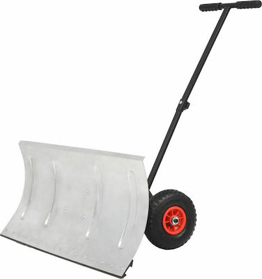 vidaXL Snow Shovel with Handle 142915 and Wheels