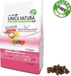 Gheda Unica Natura Maxi 2.5kg Dry Food for Dogs of Medium & Large Breeds Gluten Free with Potatoes, Prosciutto and Rice