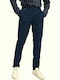 Scotch & Soda Men's Chino Elastic Trousers Regular Fit Navy Blue