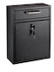 Bormann BMB1103 Mailbox Metallic in Black Color 20x5x30cm