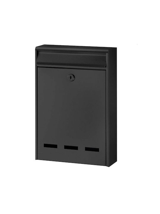 Bormann BMB1103 Cutie Poștală Metalic în Culoarea Negru 30x20x5cm