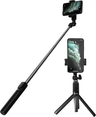 Baseus Lovely 2 Selfie Stick Tripod pentru telefon mobil cu Bluetooth Negru