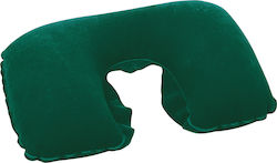 Bestway Flocked Air Neck Inflatable Travel Pillow 46x28x10cm Green 67006 15333