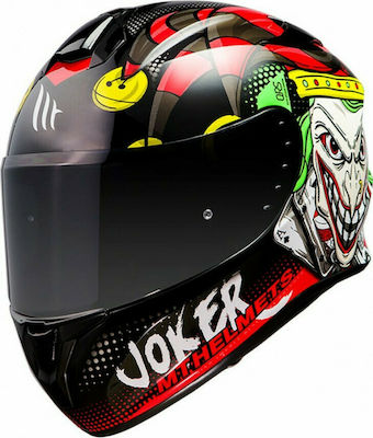 MT Targo Joker A1 Gloss Black Motorradhelm Volles Gesicht DOT / ECE 22.05 1450gr MTH000KRA350