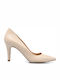 Envie Shoes Pointed Toe Stiletto Beige High Heels