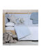 Nef-Nef Homeware Cotton Baby Quilt Above The Stars 110x140cm Gray