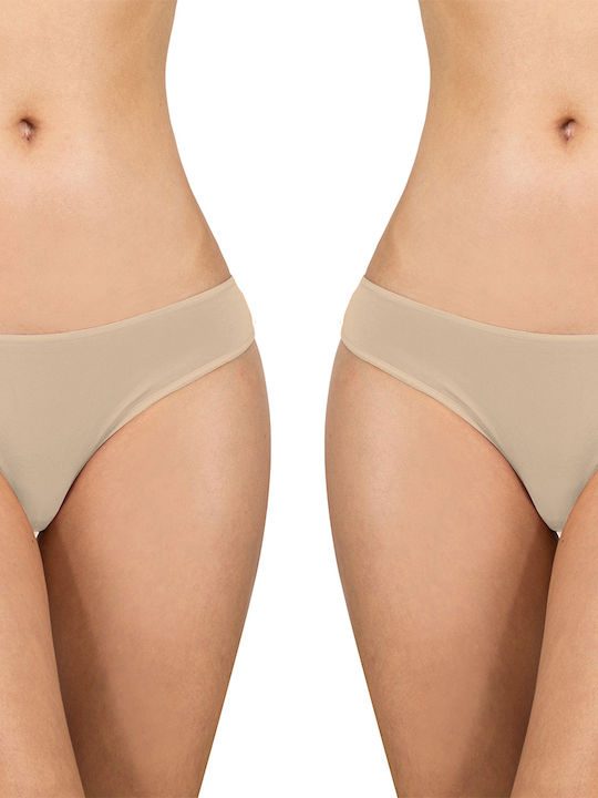 Walk Bamboo Women's Slip 2Pack Beige