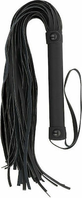 Fetish Submissive Flogger Vegan Leather Bici în Culoarea Negru