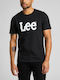 Lee T-shirt Bărbătesc cu Mânecă Scurtă BLACK