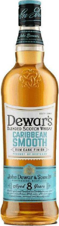 Dewar's Caribbean Smooth Blended Whisky Scoțian de 8 Ani 40% 700ml