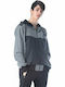 Gray Hooded Cardigan