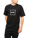 HUF Essentials BOX Logo Herren T-Shirt Kurzarm Schwarz