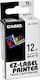 Casio XR-12WE1 Compatible Ribbon Ink Cartridge for Casio Schwarz 1Stück (XR-12)