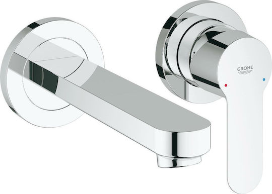 Grohe Bauedge Set Mischer & Auslauf für Wandmontage für für Waschbecken 1 Ausfahrt Chrome