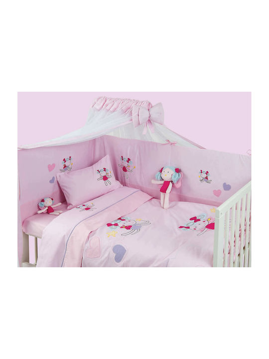 Das Home Cotton Baby Quilt Set Dream 6281 110x150cm Pink