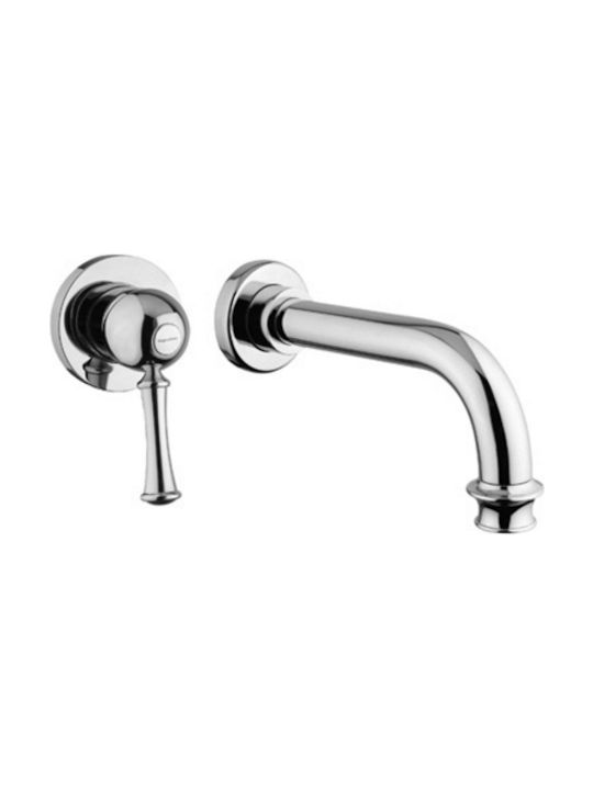 Bugnatese Denver Built-In Mixer & Spout Set for Bathroom Sink with 1 Exit Chrome