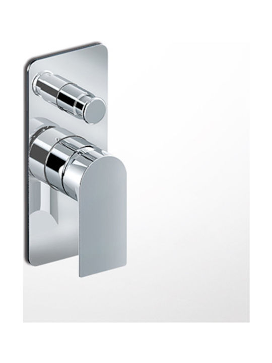 Eurorama Charma Built-In Mixer for Shower with 2 Exits Chrome