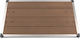 vidaXL Wooden Shower Stand 110x62cm