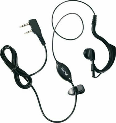 Midland MA21-LKi C1306 Earpiece Wireless Transceiver UHF/VHF Compatible with CT410/CT510/CT710/CT790/CT890/G10/G11