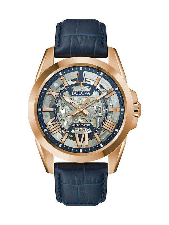 Bulova Sutton Ρολόι Αυτόματο με Δερμάτινο Λουράκι Bulova Sutton Ρολόι Αυτόματο με Δερμάτινο Λουράκι